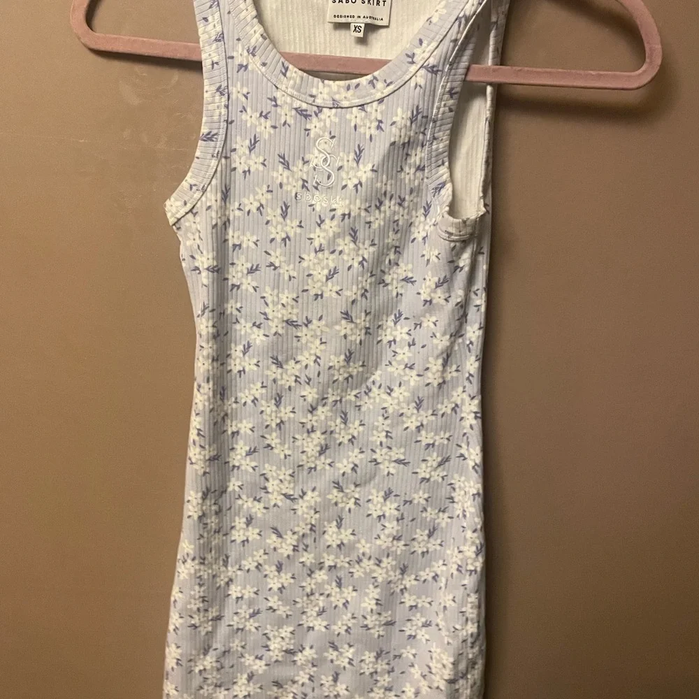 Sandro Blue Floral Dress - Picture 2 of 3